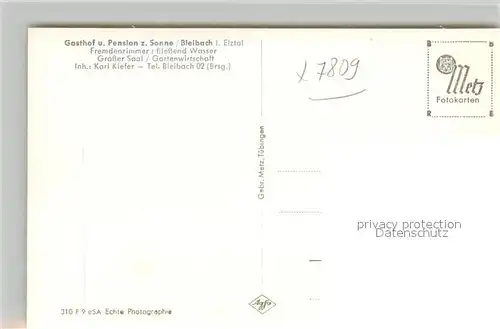 AK / Ansichtskarte Bleibach  Bleibach
