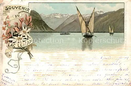 AK / Ansichtskarte Lac_Leman_Genfersee Panorama Lac_Leman_Genfersee