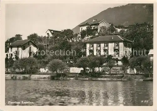 AK / Ansichtskarte Minusio_Locarno_TI Pension Loreley Minusio_Locarno_TI