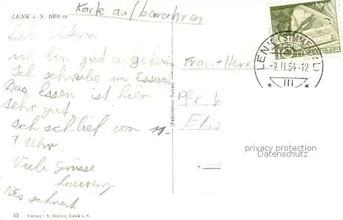 AK / Ansichtskarte Lenk_Simmental Panorama Lenk Simmental