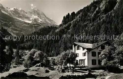 AK / Ansichtskarte Trachsellauenen Hotel Schmadribach Lauterbrunner Breithorn Trachsellauenen