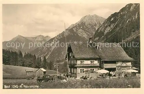 AK / Ansichtskarte Baad_Mittelberg_Kleinwalsertal Norishuette Baad_Mittelberg