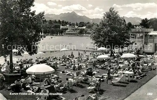 AK / Ansichtskarte Velden_Woerthersee Strandbad Velden Woerthersee