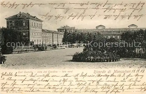 AK / Ansichtskarte Moncalieri Real Castello viste dal Giardino late nord Moncalieri