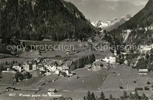 AK / Ansichtskarte Wassen_UR Blick ins Meiental Wassen_UR