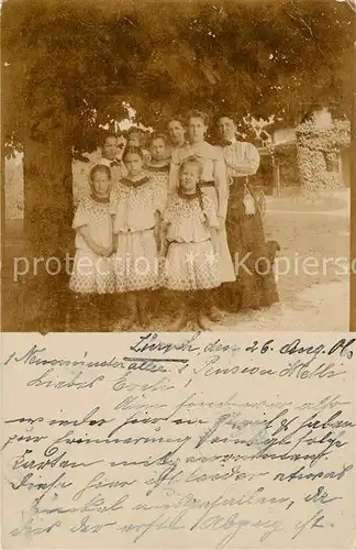 AK / Ansichtskarte Zuerich_ZH Gruppenfoto Pension Steffi Zuerich_ZH