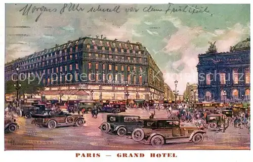 AK / Ansichtskarte Paris Grand Hotel Paris