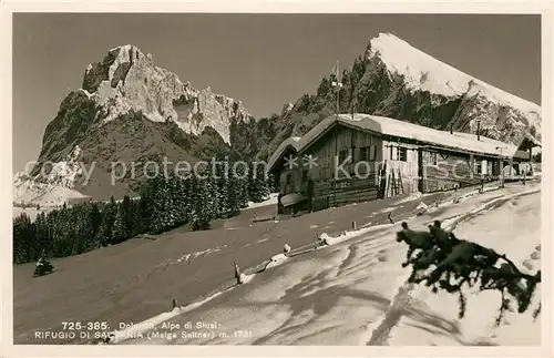 AK / Ansichtskarte Alpe_di_Siusi Rifugio di Saltaria Alpe_di_Siusi