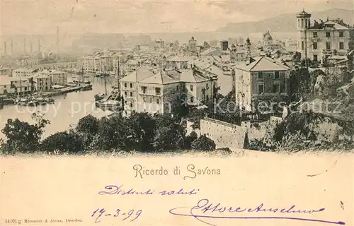 AK / Ansichtskarte Savona_Liguria Ricordo di Savona Savona Liguria