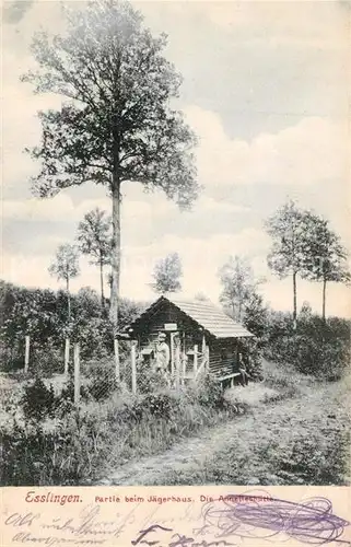AK / Ansichtskarte Esslingen_Neckar Partie beim Jaegerhaus Esslingen Neckar