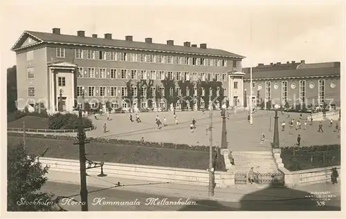 AK / Ansichtskarte Stockholm Florra Kommunala Mellanskolan Stockholm