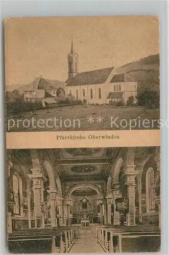 AK / Ansichtskarte Oberwinden_Elztal Pfarrkirche Oberwinden Elztal
