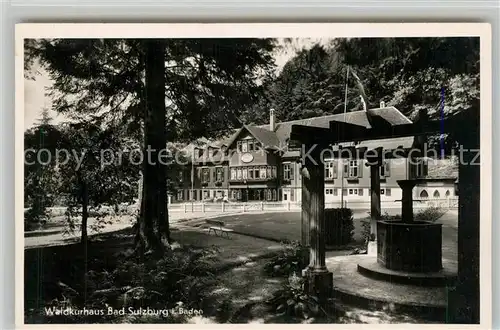 AK / Ansichtskarte Sulzburg_Freiburg Waldkurhaus Sulzburg Freiburg