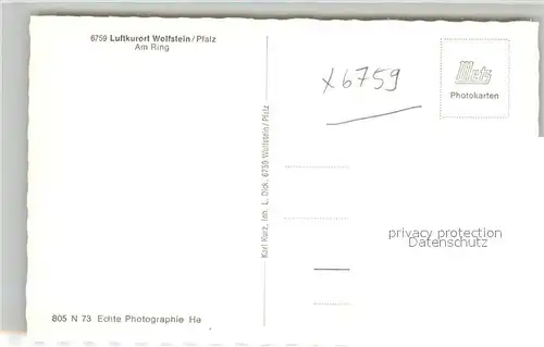 AK / Ansichtskarte Wolfstein_Pfalz Am Ring Wolfstein_Pfalz