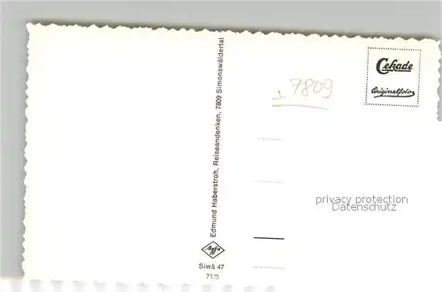 AK / Ansichtskarte Simonswald  Simonswald