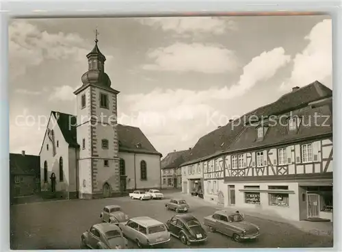 AK / Ansichtskarte Rockenhausen Marktplatz evangelische Kirche Rockenhausen