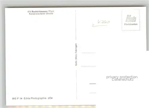 AK / Ansichtskarte Rockenhausen Kaiserslauterer Strasse Rockenhausen