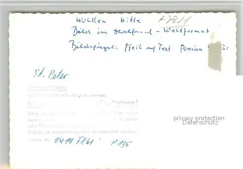 AK / Ansichtskarte St_Peter_Schwarzwald Fliegeraufnahme St_Peter_Schwarzwald