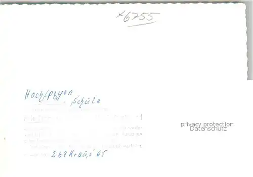 AK / Ansichtskarte Hochspeyer Schule Hochspeyer
