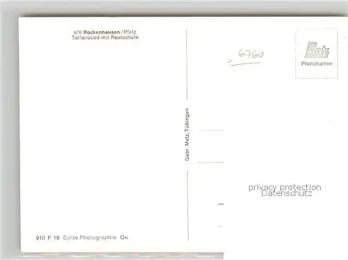 AK / Ansichtskarte Rockenhausen Realschule Rockenhausen