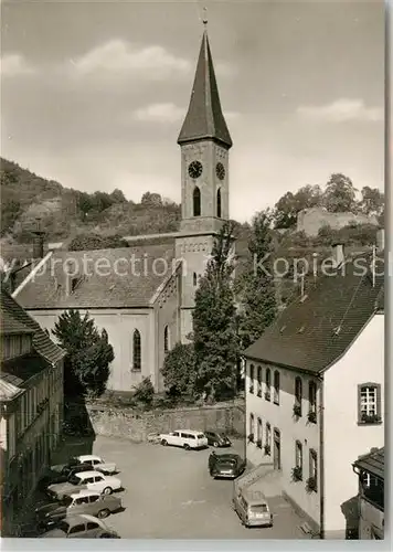 AK / Ansichtskarte Wolfstein_Pfalz Evangelische Kirche Rathaus Ruine Wolfstein_Pfalz