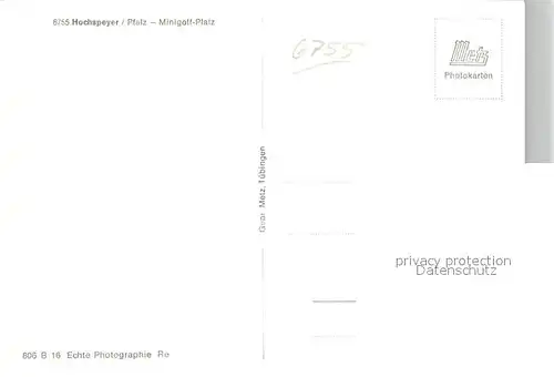 AK / Ansichtskarte Hochspeyer Minigolf Platz Hochspeyer