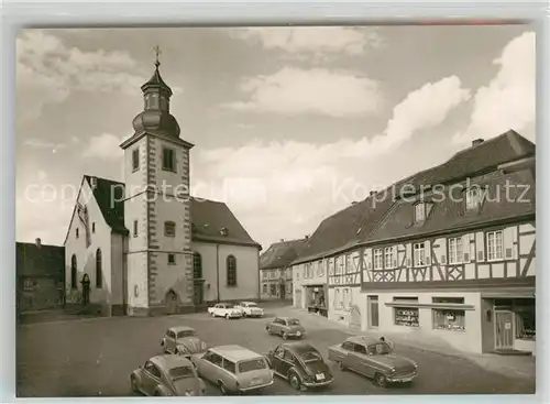 AK / Ansichtskarte Rockenhausen Marktplatz evangelische Kirche Rockenhausen