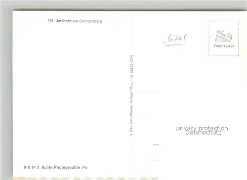AK / Ansichtskarte Imsbach  Imsbach