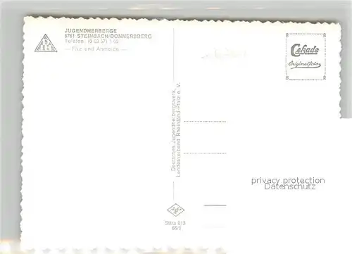 AK / Ansichtskarte Steinbach_Donnersberg Jugendherberge  Steinbach Donnersberg