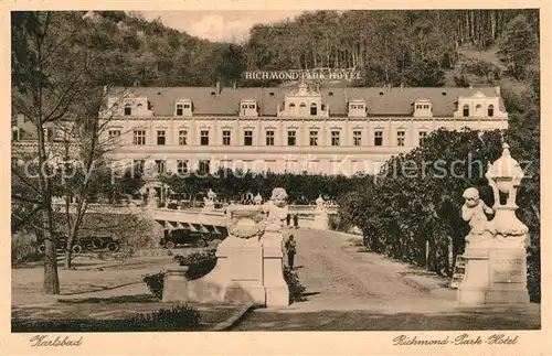 AK / Ansichtskarte Karlsbad_Eger Richmond Park Hotel Karlsbad_Eger