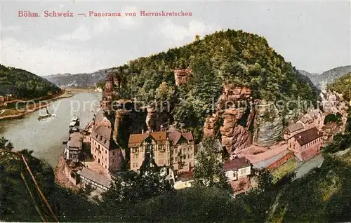 AK / Ansichtskarte Herrnskretschen_Boehmen  
