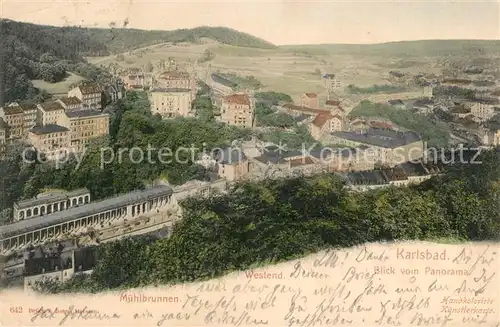 AK / Ansichtskarte Karlsbad_Eger Westend Muehlbrunnen  Karlsbad_Eger