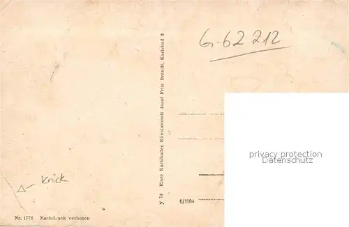 AK / Ansichtskarte Karlsbad_Eger Entdeckung des Karlsbader Sprudels durch Kaiser Karl IV. Karlsbad_Eger