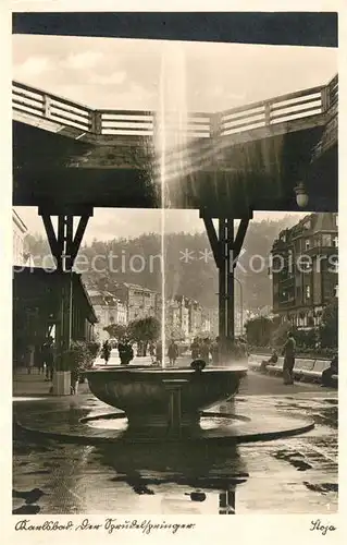 AK / Ansichtskarte Karlsbad_Eger Sprudelspringer  Karlsbad_Eger