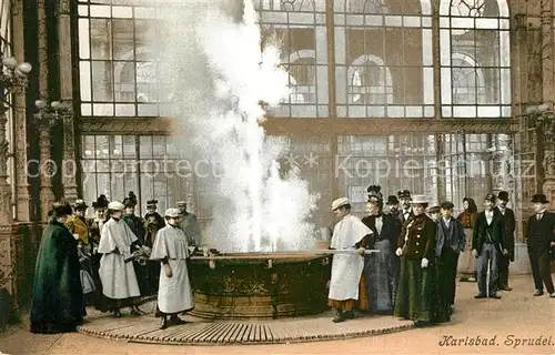 AK / Ansichtskarte Karlsbad_Eger Sprudel  Karlsbad_Eger