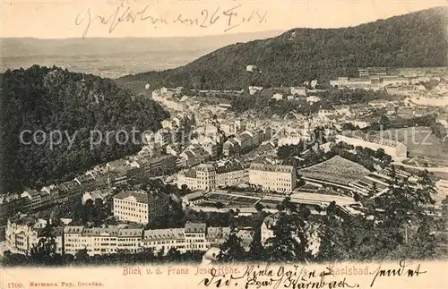 AK / Ansichtskarte Karlsbad_Eger Franz Josef Hoehe  Karlsbad_Eger