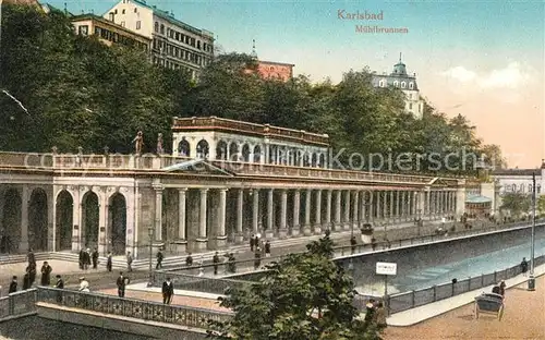 AK / Ansichtskarte Karlsbad_Eger Muehlbrunnen Karlsbad_Eger