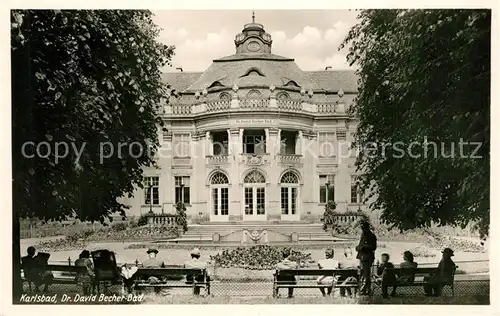 AK / Ansichtskarte Karlsbad_Eger Dr. David Becher Bad  Karlsbad_Eger