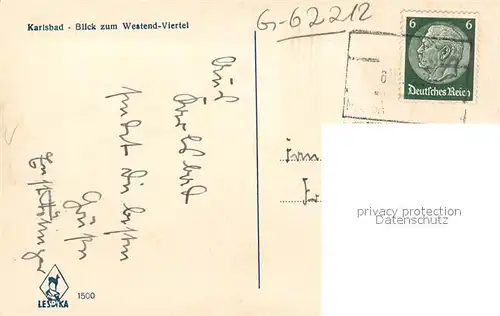 AK / Ansichtskarte Karlsbad_Eger Westend Viertel Karlsbad_Eger