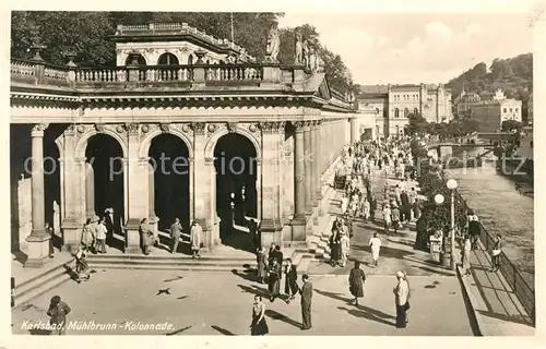 AK / Ansichtskarte Karlsbad_Eger Muehlbrunn Kolonnade  Karlsbad_Eger