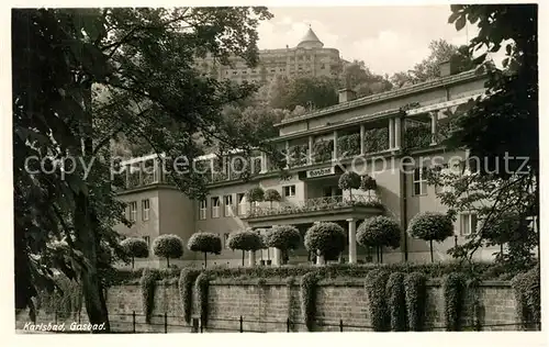 AK / Ansichtskarte Karlsbad_Eger Gasbad  Karlsbad_Eger