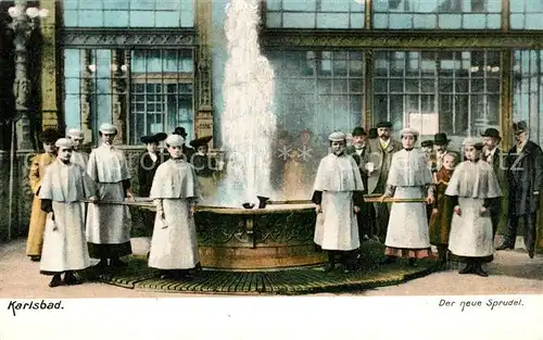 AK / Ansichtskarte Karlsbad_Eger Sprudel Karlsbad_Eger