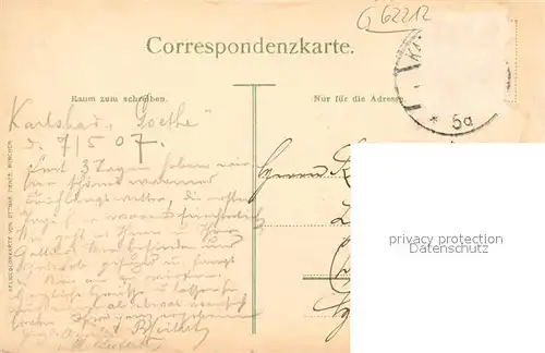 AK / Ansichtskarte Karlsbad_Eger Hotel Post Egerstrasse  Karlsbad_Eger