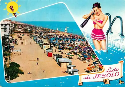 AK / Ansichtskarte Lido_di_Jesolo Strand Lido_di_Jesolo
