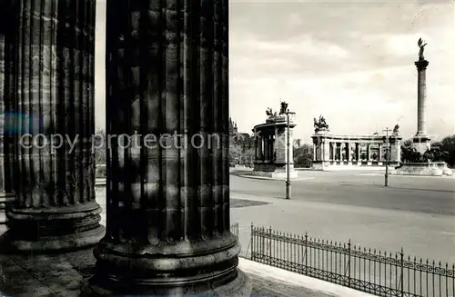 AK / Ansichtskarte Budapest Heldenplatz Millenium Denkmal Budapest