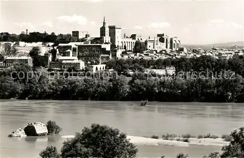 AK / Ansichtskarte Avignon_Vaucluse Pont Saint Benezet Palais des Papes  Avignon Vaucluse
