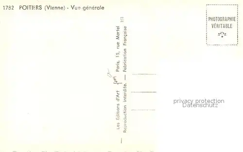 AK / Ansichtskarte Poitiers_Vienne  Poitiers Vienne