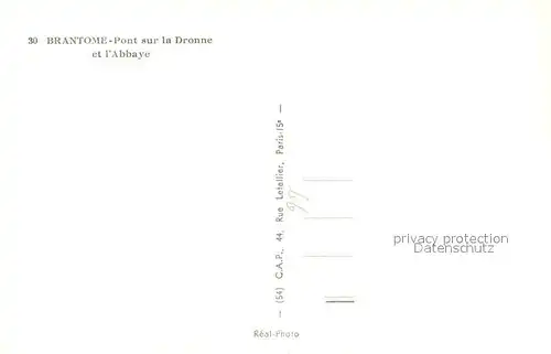 AK / Ansichtskarte Brantome Abbaye Brantome