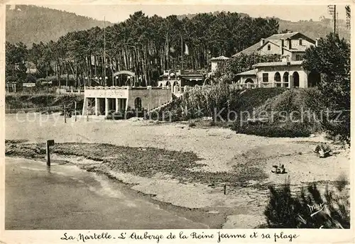 AK / Ansichtskarte Sainte_Maxime_sur_Mer_Var La Nartelle Auberge de la Reine Jeanne et sa plage Sainte_Maxime_sur_Mer_Var