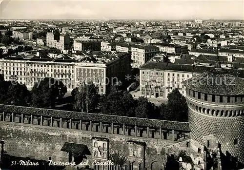 AK / Ansichtskarte Milano Panorama dal Castello Milano